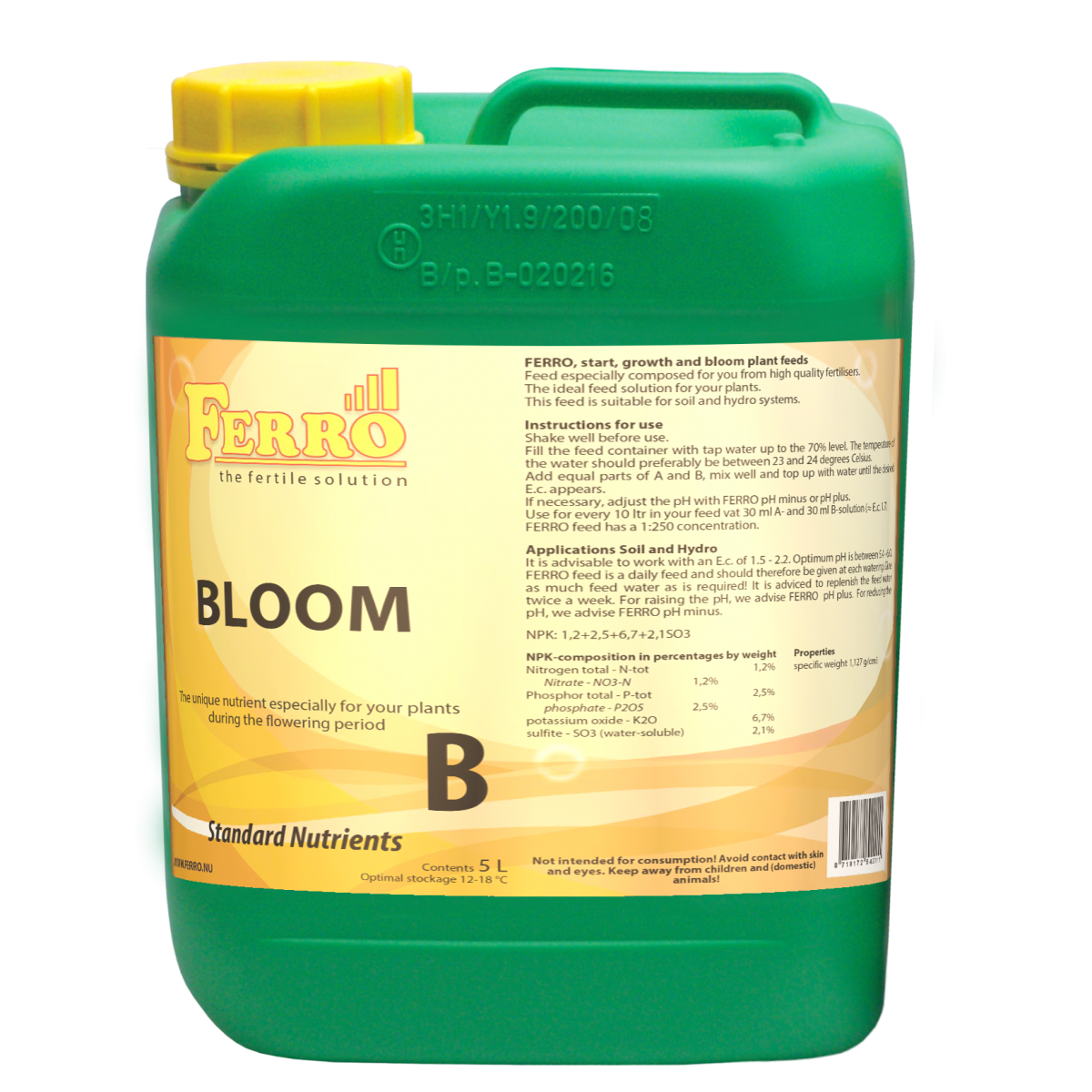 Bloom Nutrient A & B Set Ferro Soil / Pebbles