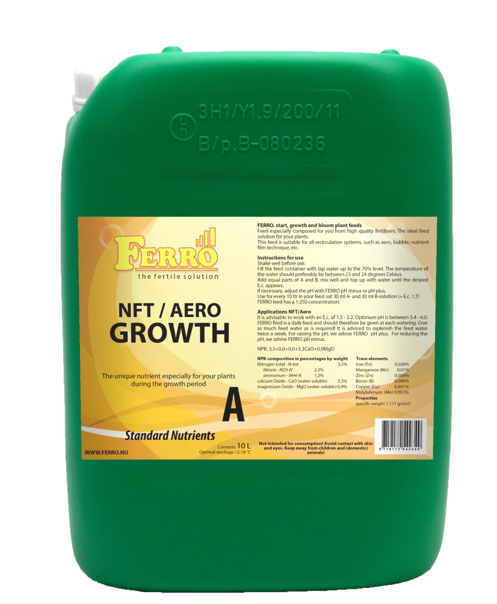 Growth Nutrient A & B Set Ferro NFT / AERO