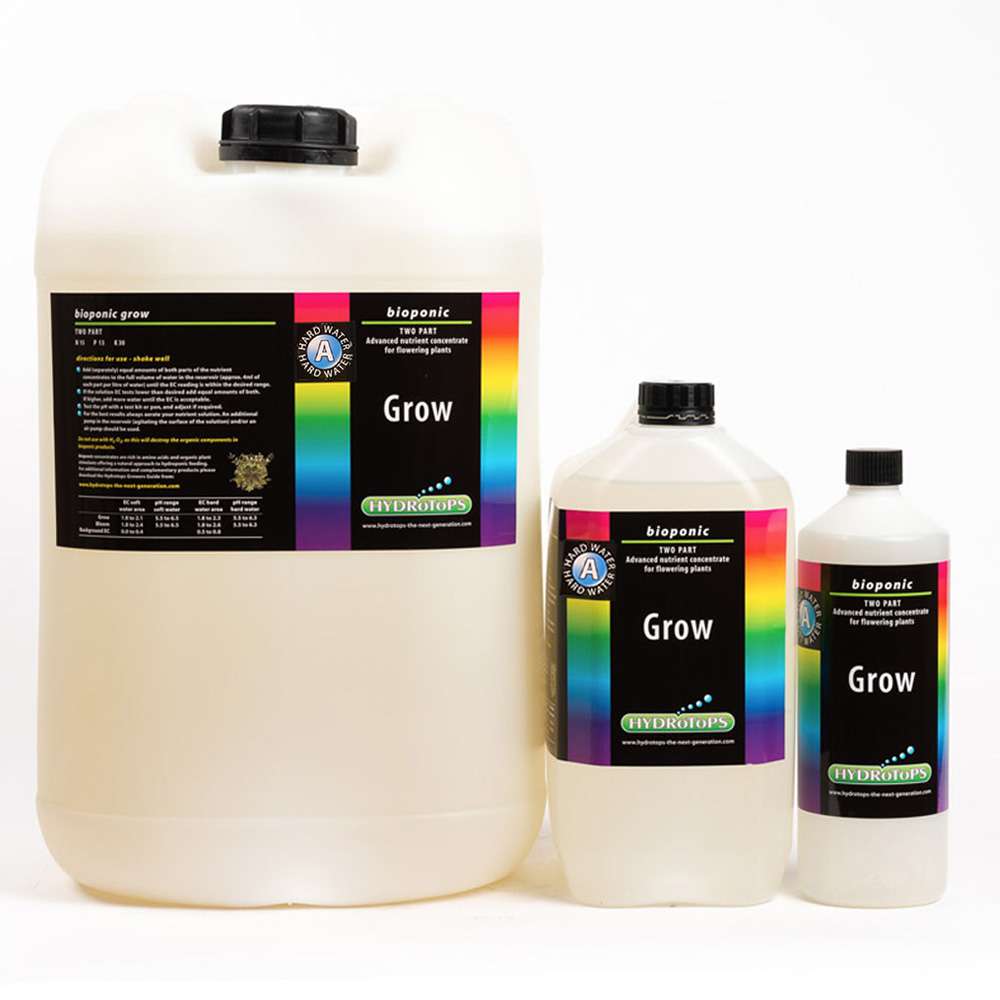 Bioponic Hydro Grow A&B Nutrient Set HydroTops