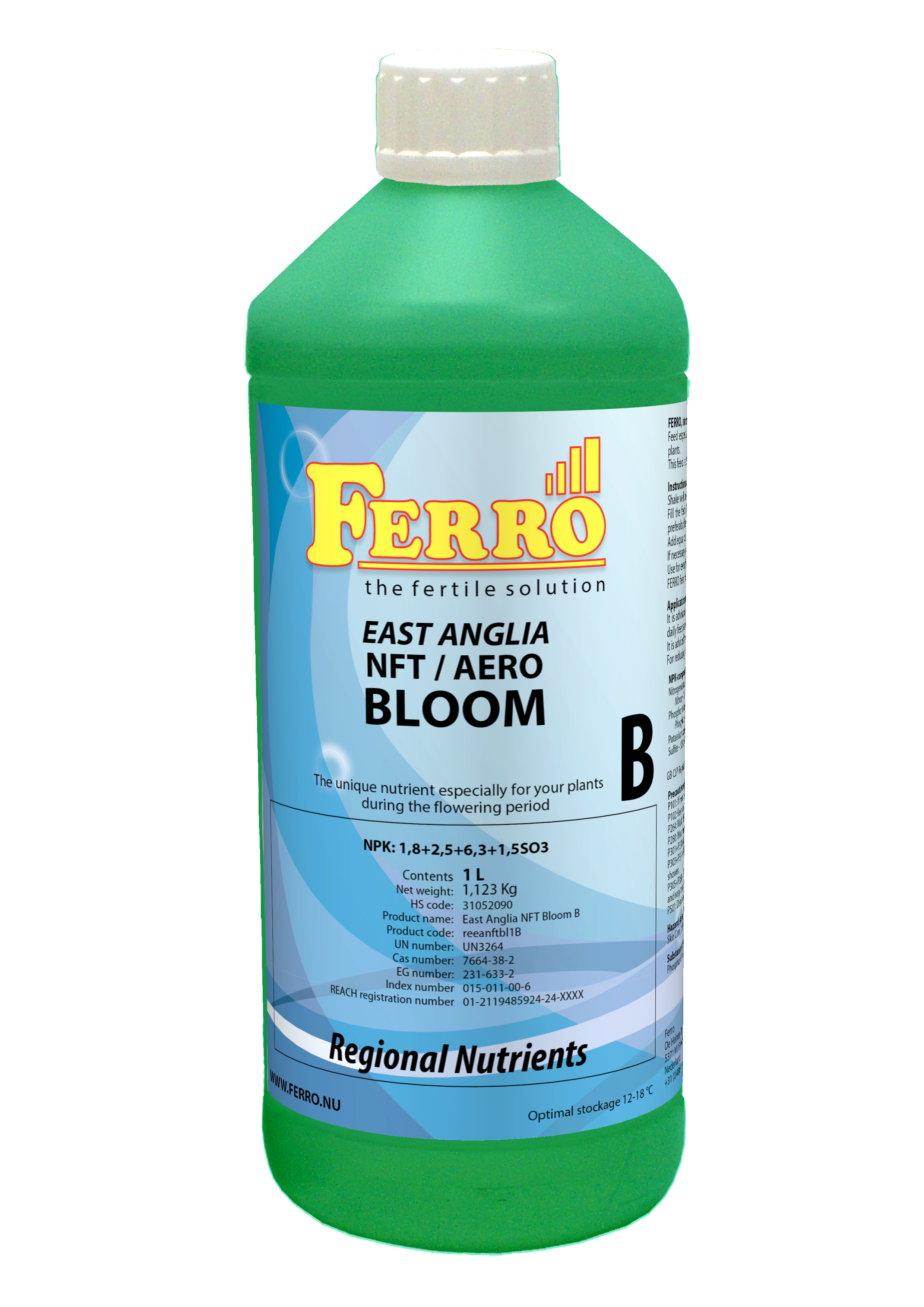 Ferro NFT - AERO Bloom A&B East Anglia Nutrient Set