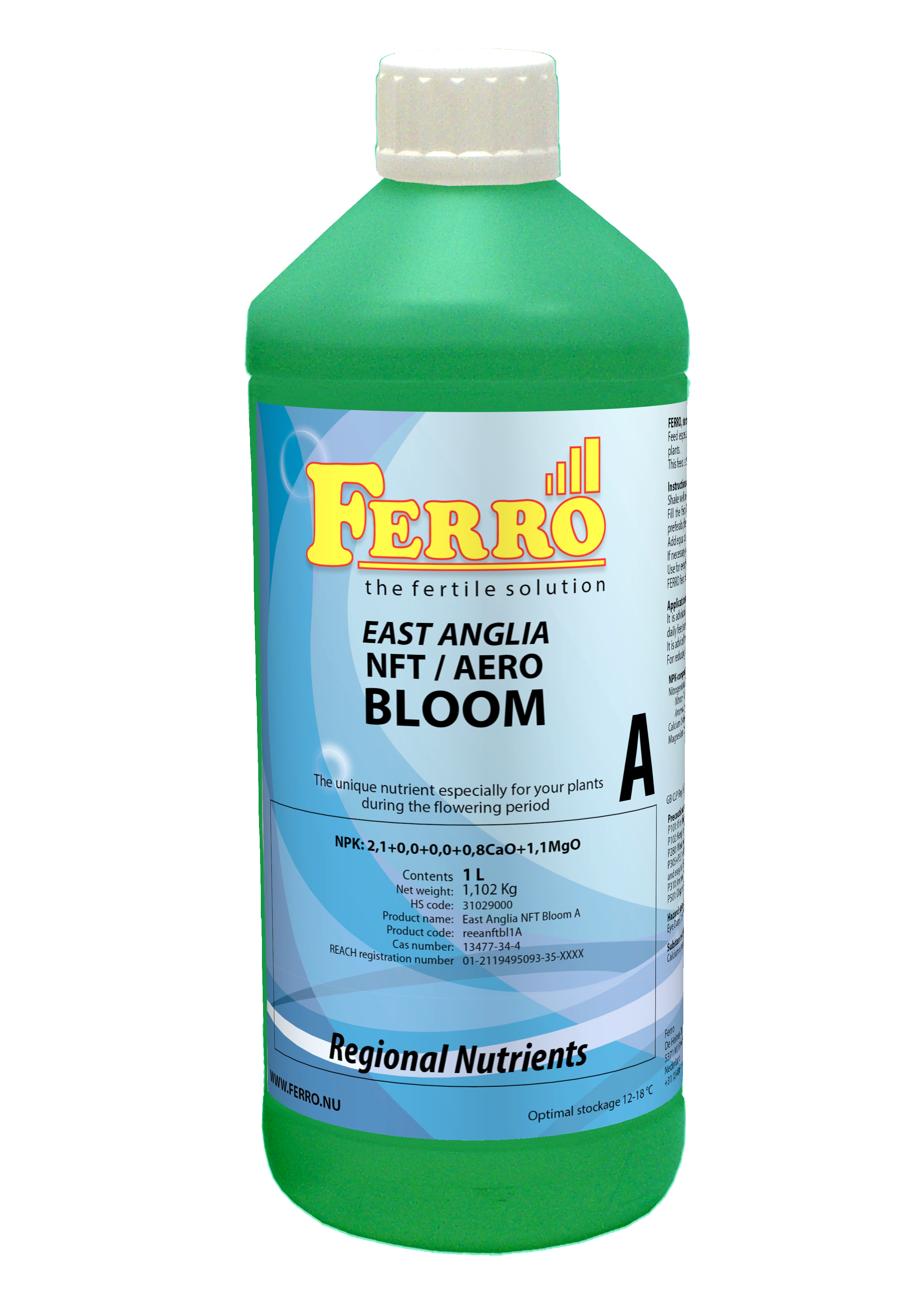 Ferro NFT - AERO Bloom A&B East Anglia Nutrient Set