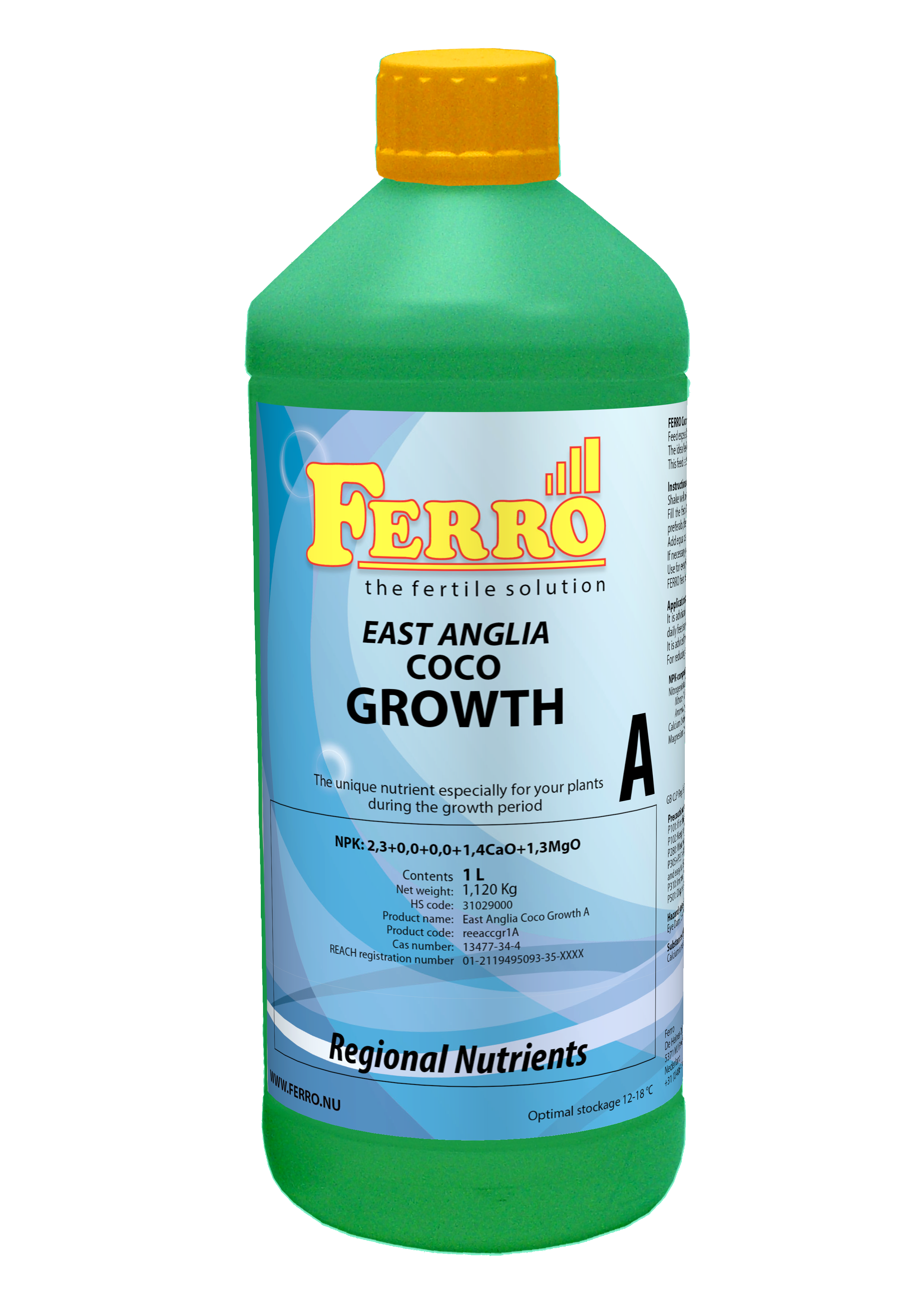 Ferro Coco Grow A & B East Anglia Nutrient Set