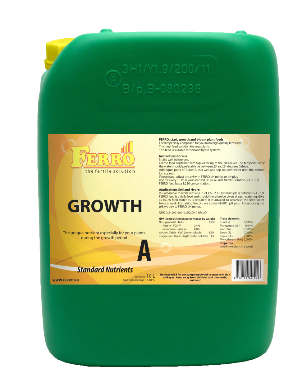 Grow Nutrient A & B Set Ferro Soil / Pebbles