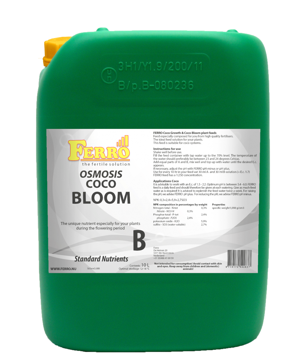 Osmosis Coco Bloom A & B Nutrient Set Ferro Coco