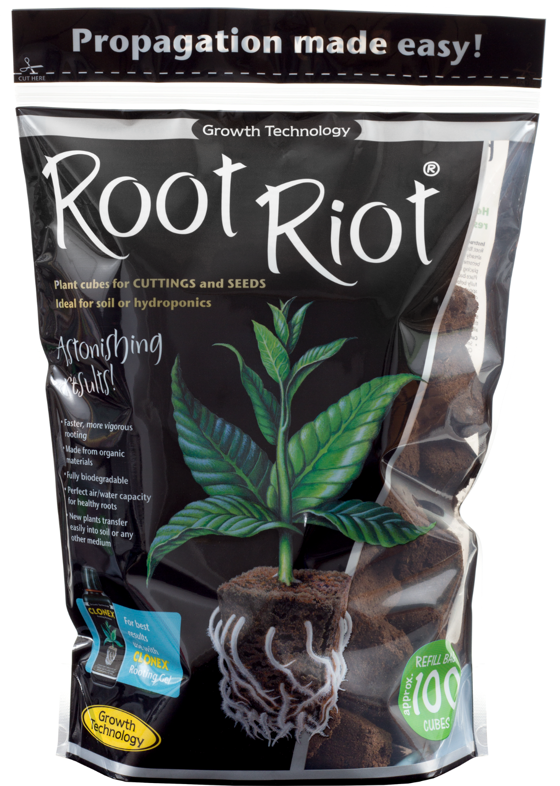 Root Riot Growing Cubes Bags of 50 or 100 Growth Technology