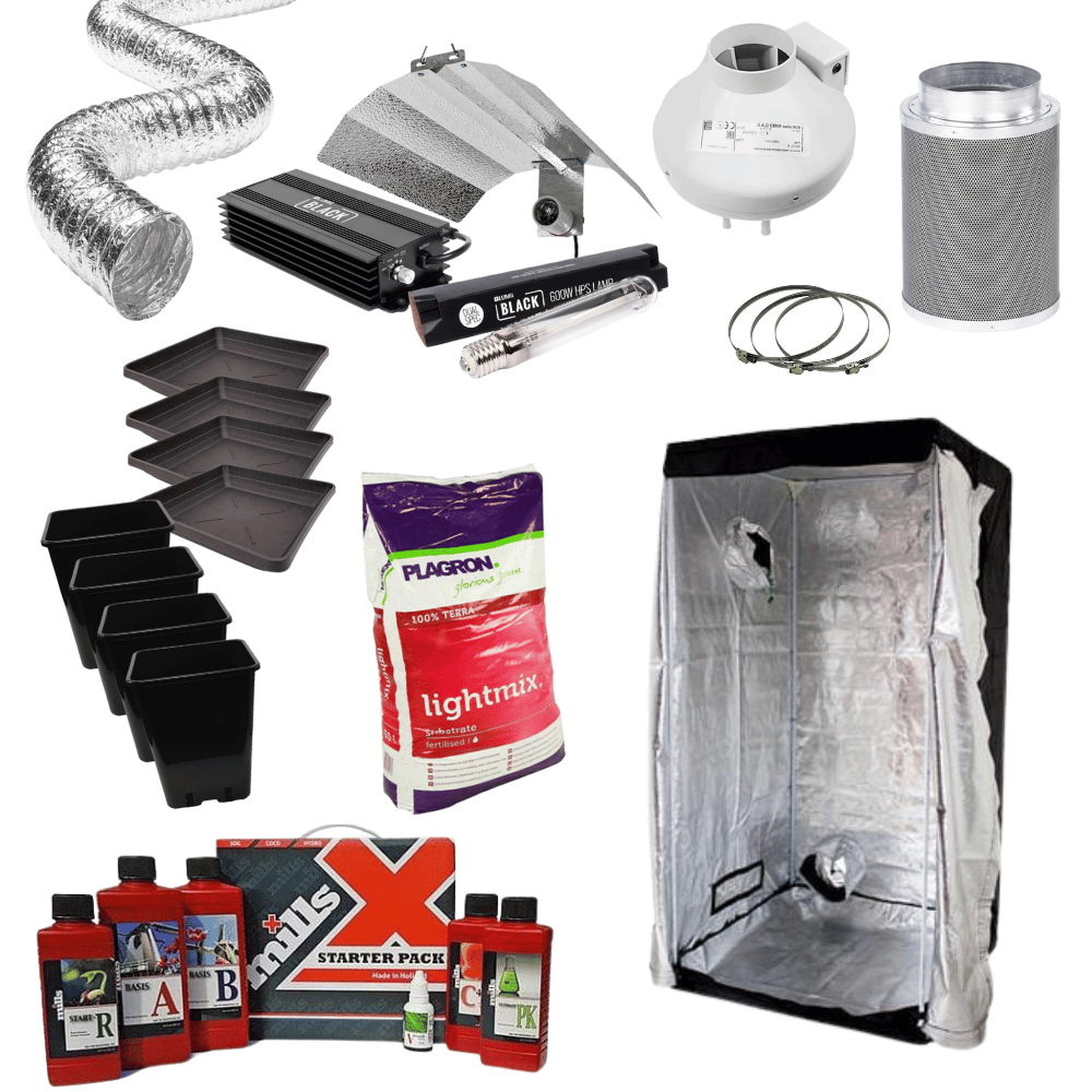 Complete 600w HPS Grow Kit with 1m x 1m Grow Tent