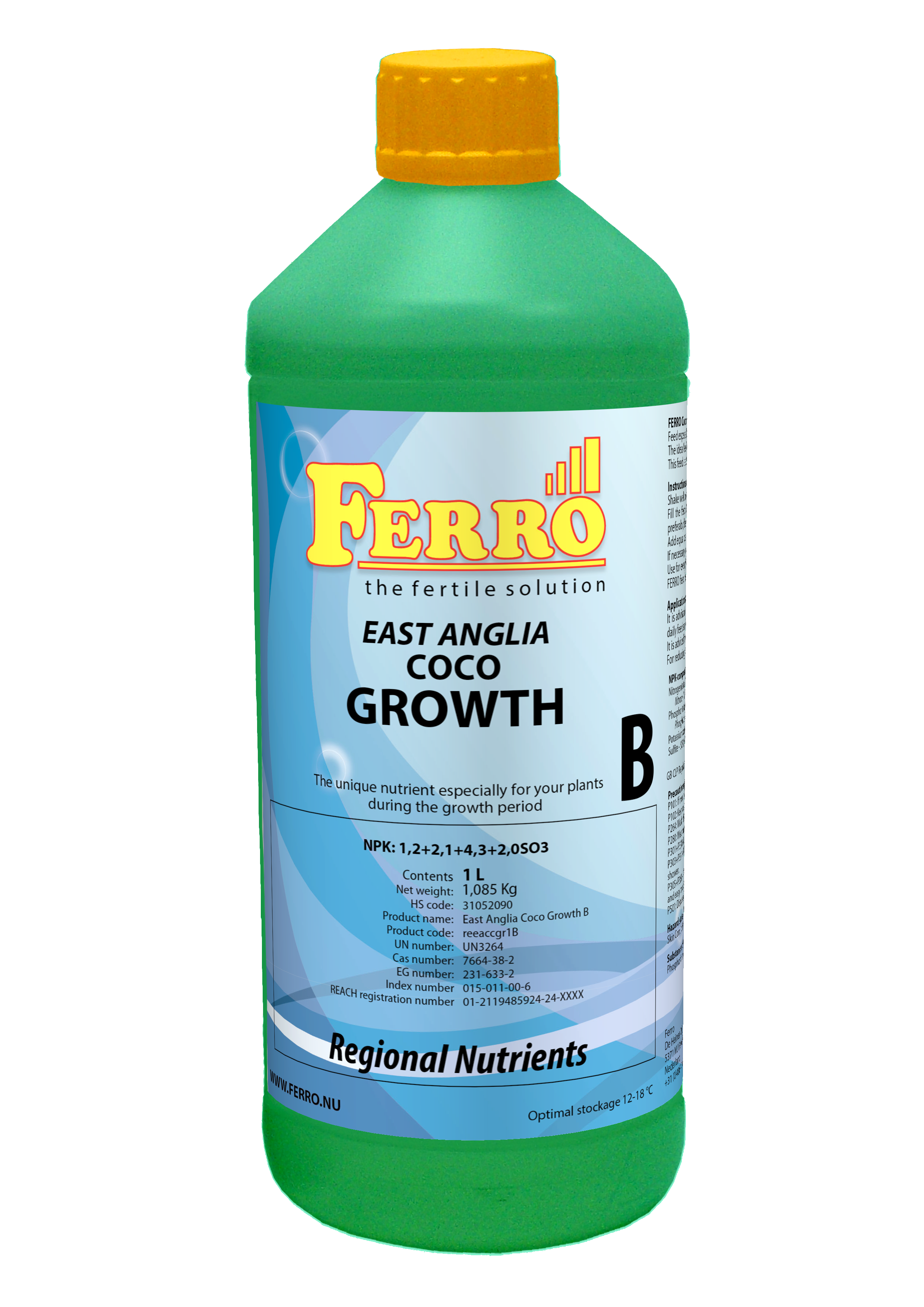Ferro Coco Grow A & B East Anglia Nutrient Set