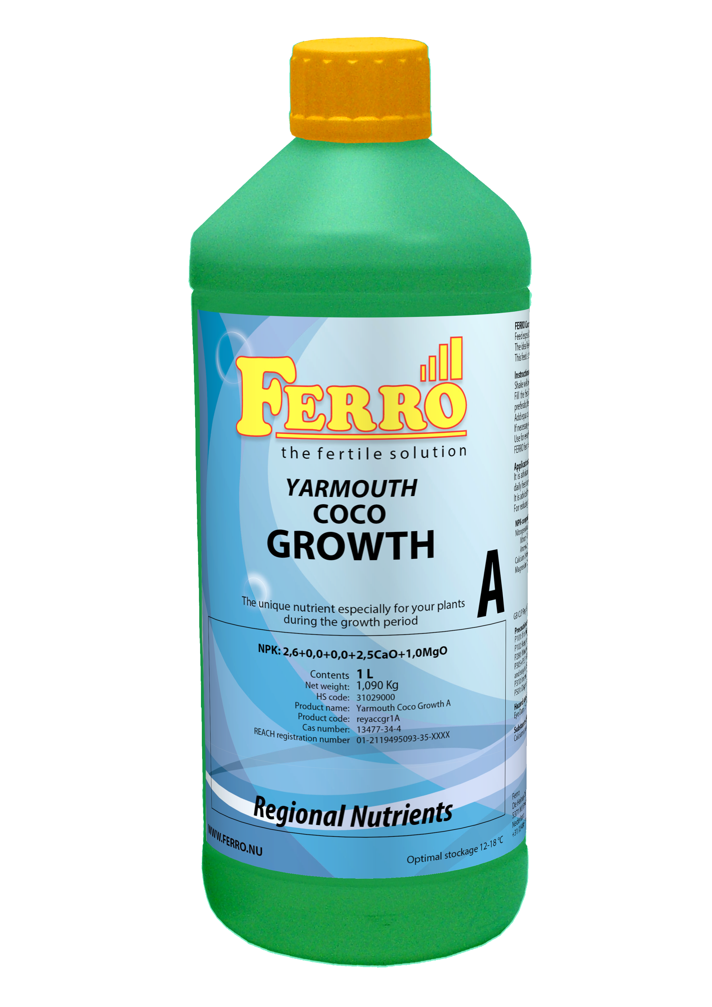 Ferro Coco Grow Yarmouth (Essex & Suffolk) A & B  Nutrient Set