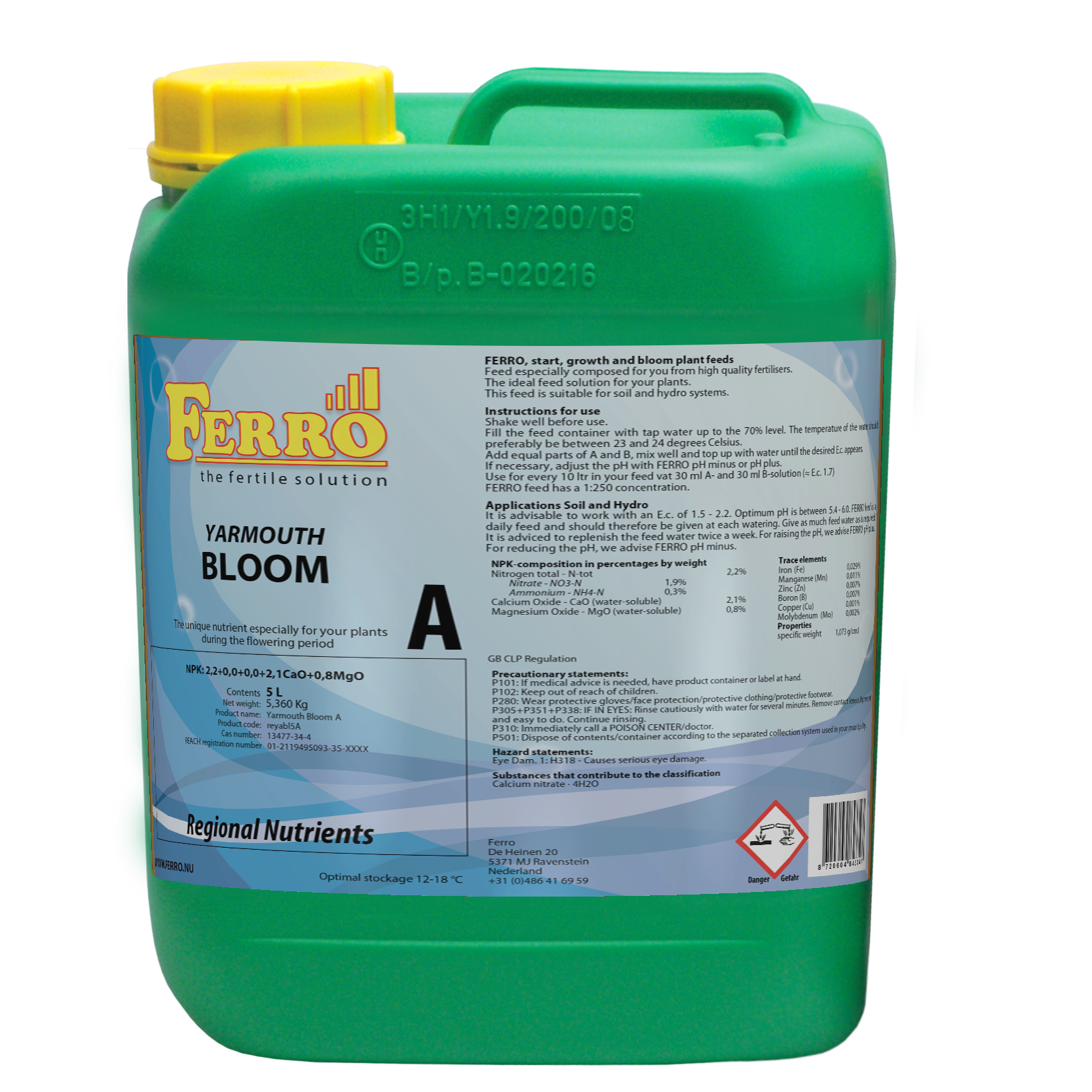 Ferro Bloom Yarmouth A & B Nutrient Set