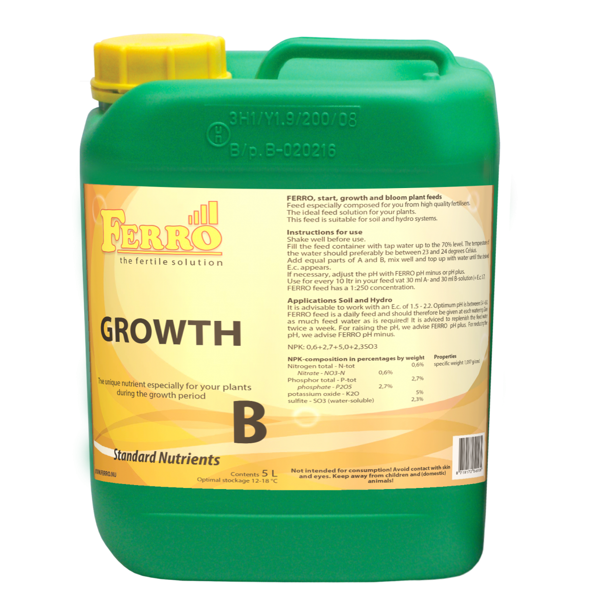 Ferro Grow Standard Nutrient A & B Set